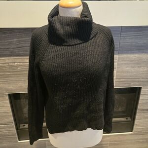 Wilfred Free Size Small Elegant Black Turtleneck Sweater
